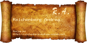 Reichenberg Andrea névjegykártya