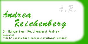 andrea reichenberg business card